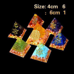 Seven Star Tower Seven Chakras Awakening Orgonite Crystal Pyramid