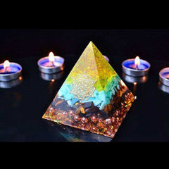AURA Awakening Orgonite High Frequency Crystal Pyramid