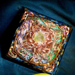 Magnetic Field Tree Of Life Awakening Orgonite Pyramid (11cm)