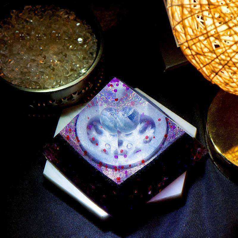 Marriage Good Luck Awakening Orgonite Crystal Pyramid (8.5cm)
