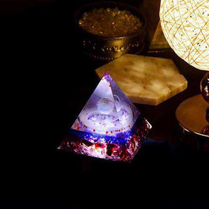Marriage Good Luck Awakening Orgonite Crystal Pyramid (8.5cm)
