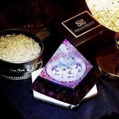 Marriage Good Luck Awakening Orgonite Crystal Pyramid (8.5cm)