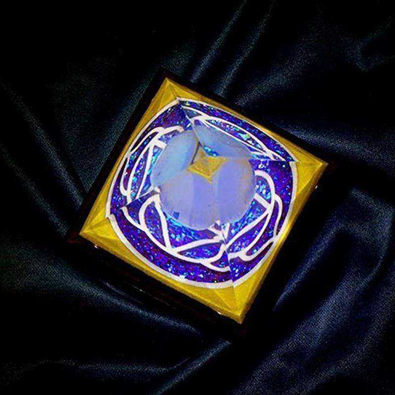 Glow In The Dark Luminous Energy Awakening Crystal Orgonite Pyramid (11cm-4.5in)