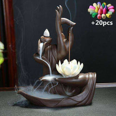 Peaceful Awakening Prayer Backflow Incense Burner