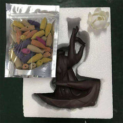 Peaceful Awakening Prayer Backflow Incense Burner