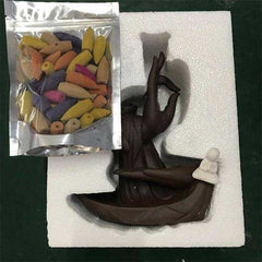 Peaceful Awakening Prayer Backflow Incense Burner