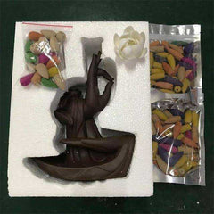 Peaceful Awakening Prayer Backflow Incense Burner