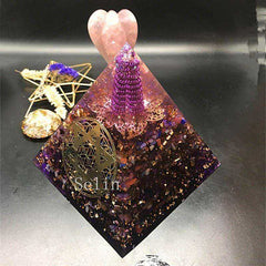 Fortune Awakening Orgone Energy Crystal Pyramid