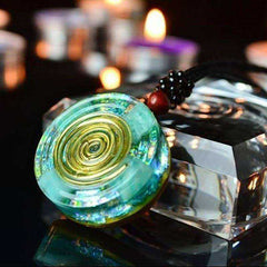 Bliss Blue Aura Awakening Orgone Crystal Pendant