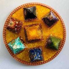 Seven Star Tower Seven Chakras Awakening Orgonite Crystal Pyramid