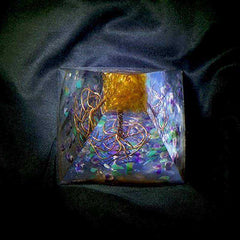 Awakening The Orange Tree Of Life Orgonite Crystal Pyramid