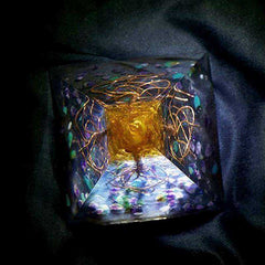 Awakening The Orange Tree Of Life Orgonite Crystal Pyramid