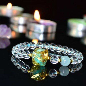 Eliminate Negative Energy Awakening Orgonite Reiki Crystal Bracelet For Women