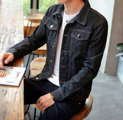 DIMUSI Spring Autumn Aesthetic Mens Denim Jacket Fashion Bomber Thin Ripped Denim Jacket Male Cowboy Jeans
