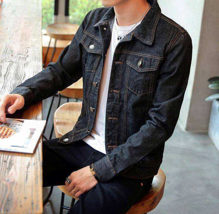 DIMUSI Spring Autumn Aesthetic Mens Denim Jacket Fashion Bomber Thin Ripped Denim Jacket Male Cowboy Jeans