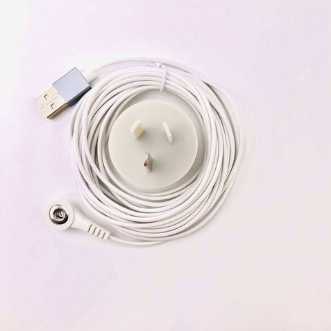 Image of Earthing Socket plug with grounding cord for Earthing sheet /  pillow case / earthing mat