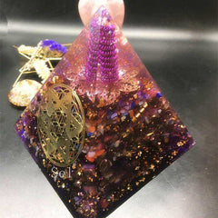 Fortune Awakening Orgone Energy Crystal Pyramid