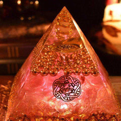 Love Energy Awakening Orgonite Crystal Pyramid