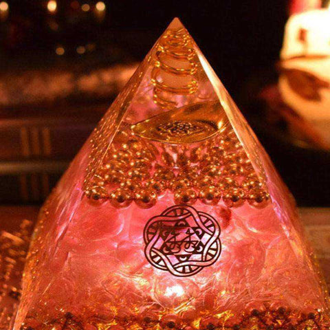 Image of Love Energy Awakening Orgonite Crystal Pyramid