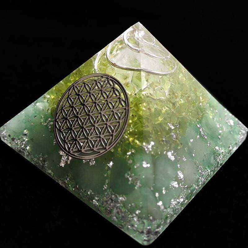 Chamuel Flower Of Life Anahata Awakening Orgonite Pyramid Orgone Energy (9cm)