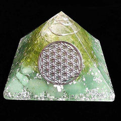 Chamuel Flower Of Life Anahata Awakening Orgonite Pyramid Orgone Energy (9cm)