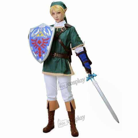 Image of Anime Link Cosplay Costume - The Legend of Zelda Link Halloween Party Clothing Cosplay Outfit