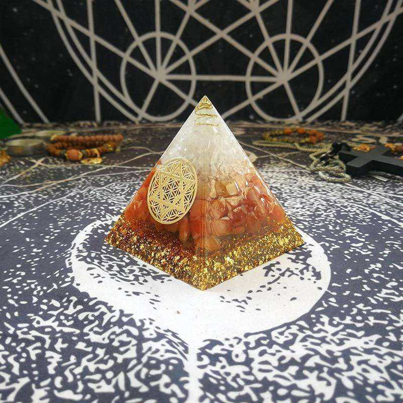 Increase Willpower Awakening Crystal Orgonite Pyramid