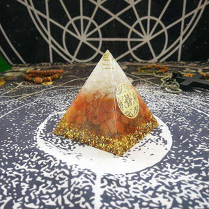 Increase Willpower Awakening Crystal Orgonite Pyramid