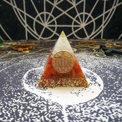 Increase Willpower Awakening Crystal Orgonite Pyramid