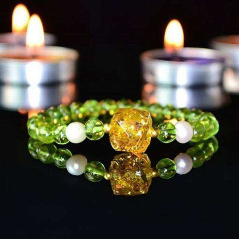 Image of Natural Crystal Energy Awakening Orgonite Reiki Bracelet For Women