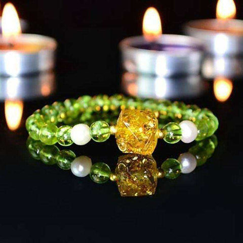 Image of Natural Crystal Energy Awakening Orgonite Reiki Bracelet For Women