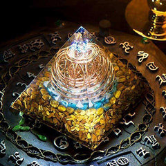 Mind Renewal Awakening Orgonite Crystal Pyramid (13cm)