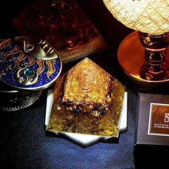 Reiki Healing Awakening Crystal Orgonite Pyramid (8.5cm)