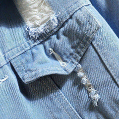 Black & Light Blue Denim Jacket Acrylic Men Winter Jacket 2020 Autumn Winter Casual