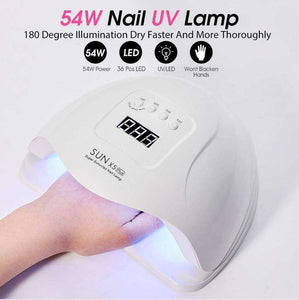 Pro Lamp Nails Dryer 54W 5X SUN Plus UV LED