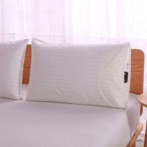 White Earthing Emf Protection Shielding Pillow Case