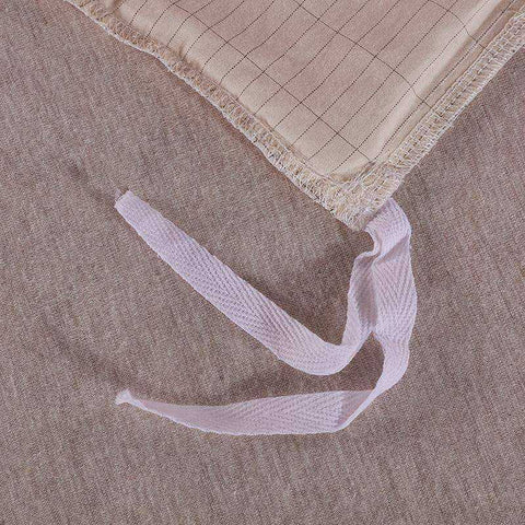 Image of Beige Grounded Earthing Bedding Quilt Duvet Cover Emf Protection