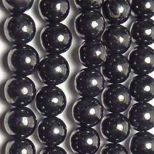 Genuine Natural Coal Beads, Black Shungite Beads