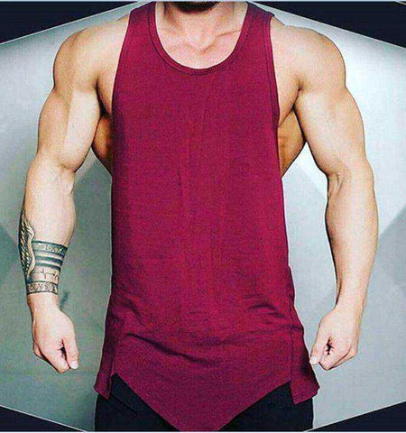 Image of White Aesthetic Fitness Tank Top Casual Solid Sleeveless vest
