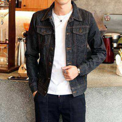 DIMUSI Spring Autumn Aesthetic Mens Denim Jacket Fashion Bomber Thin Ripped Denim Jacket Male Cowboy Jeans