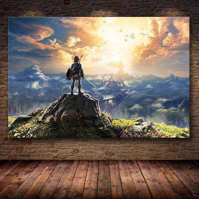 The Legend of Zelda Breath Of The Wild HD Canvas Unframed Kids Poster Decoration Painting