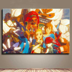 The Legend of Zelda Breath Of The Wild HD Canvas Unframed Kids Poster Decoration Painting