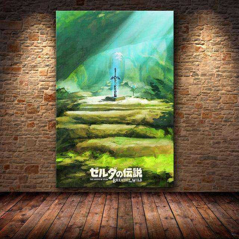 The Legend of Zelda Breath Of The Wild HD Canvas Unframed Kids Poster Decoration Painting