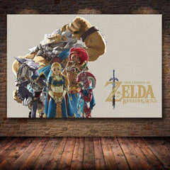 The Legend of Zelda Breath Of The Wild HD Canvas Unframed Kids Poster Decoration Painting