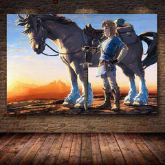 The Legend of Zelda Breath Of The Wild HD Canvas Unframed Kids Poster Decoration Painting