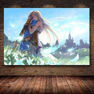 The Legend of Zelda Breath Of The Wild HD Canvas Unframed Kids Poster Decoration Painting