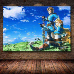 The Legend of Zelda Breath Of The Wild HD Canvas Unframed Kids Poster Decoration Painting