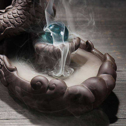 Image of Awakening Dragon Incense Burner & Crystal Ball