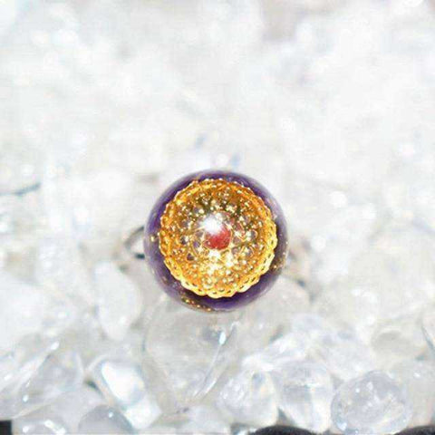 Image of Awakening Orgonite Raw Crystal Ring