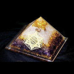Constellation Astrology Alignment Awakening Crystal Orgonite Pyramid (13cm)